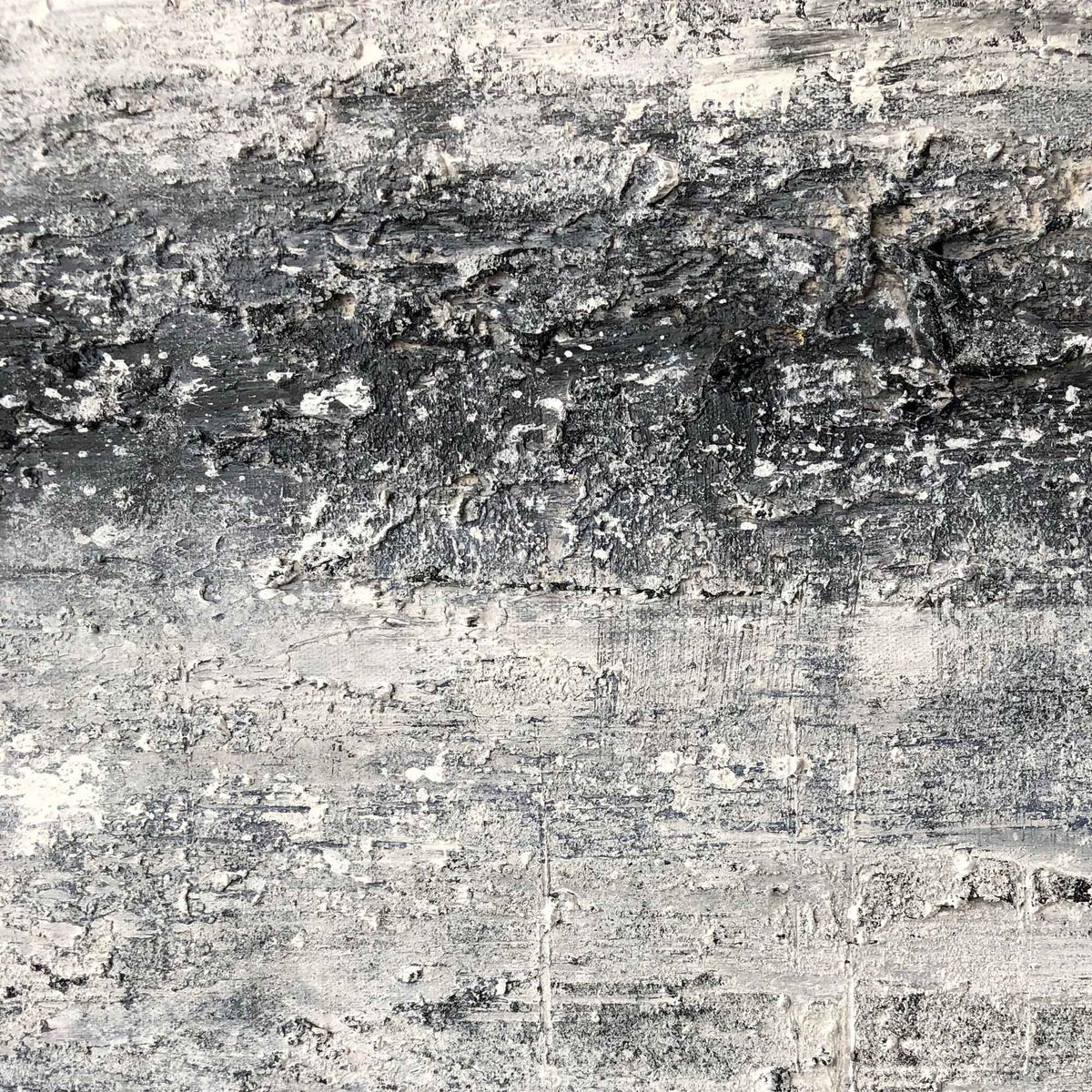 Monochrome Horizon Abstract Oil Painting