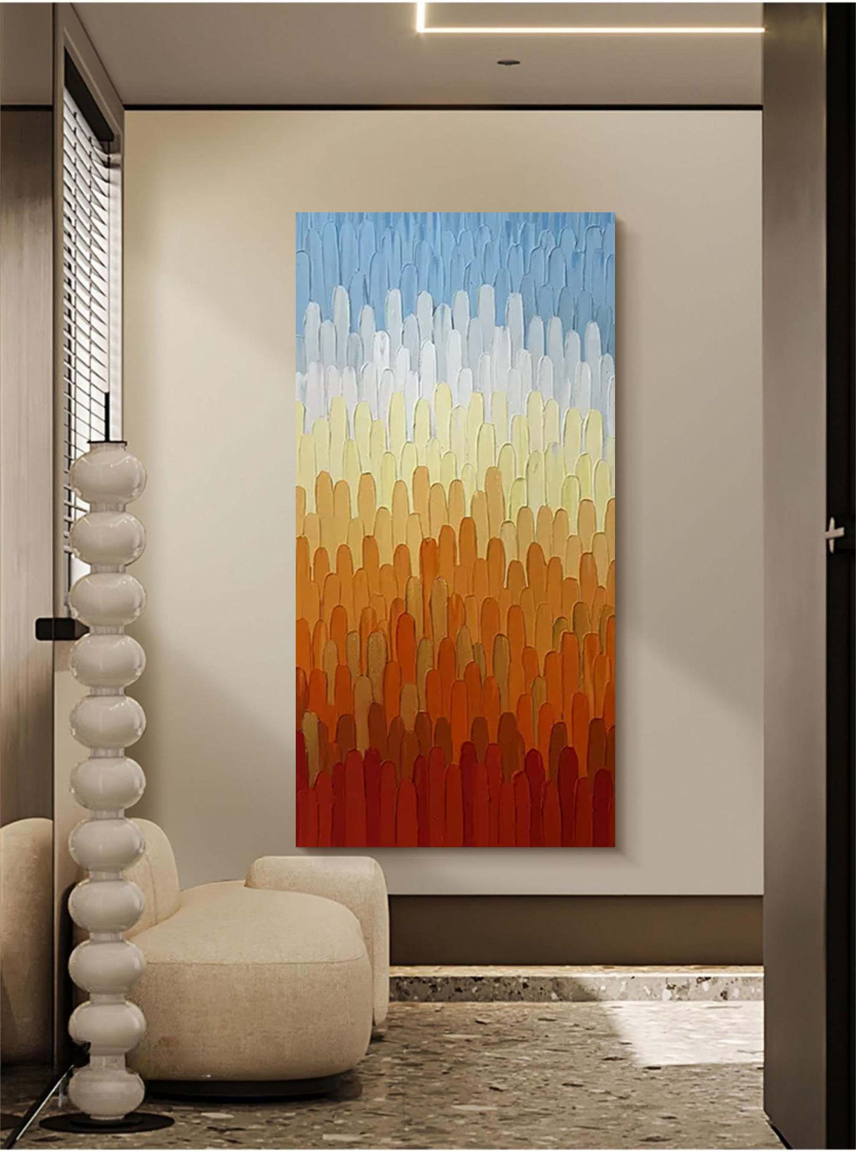 Vertical Gradient Impasto Oil Painting