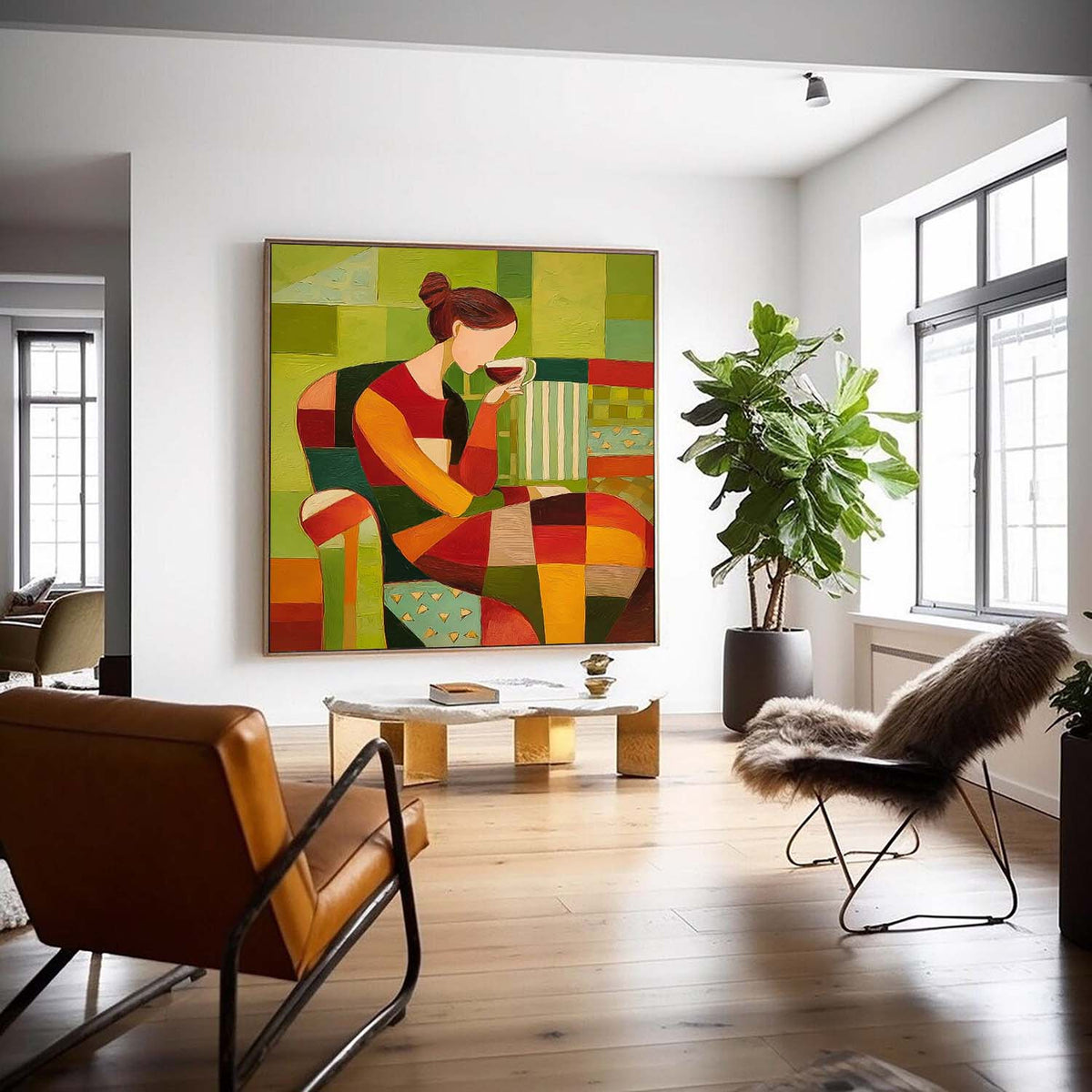Wall Art People Modern Interior Lyrical Retro