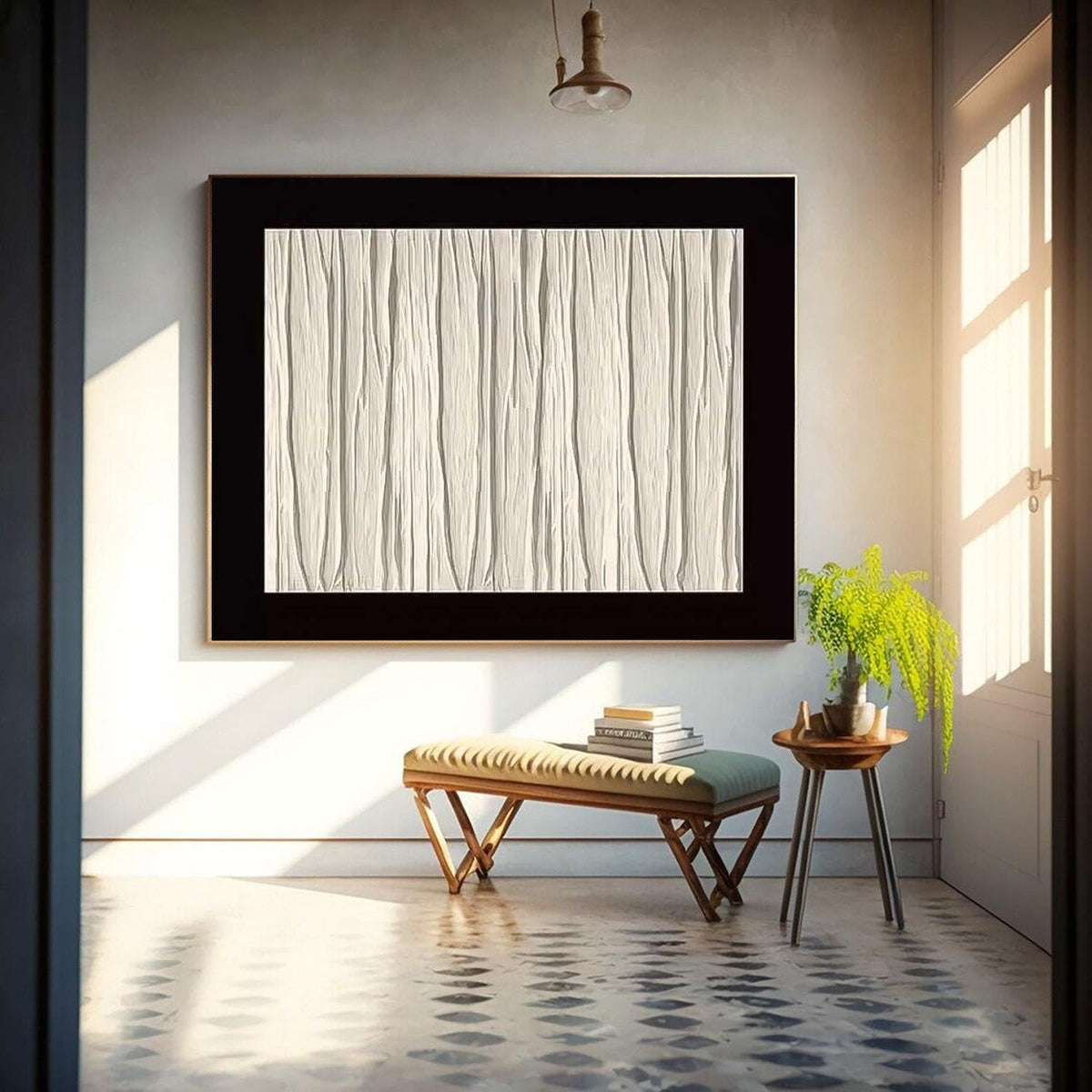 Wall Art Vertical Minimalist Abstract Nature Zen