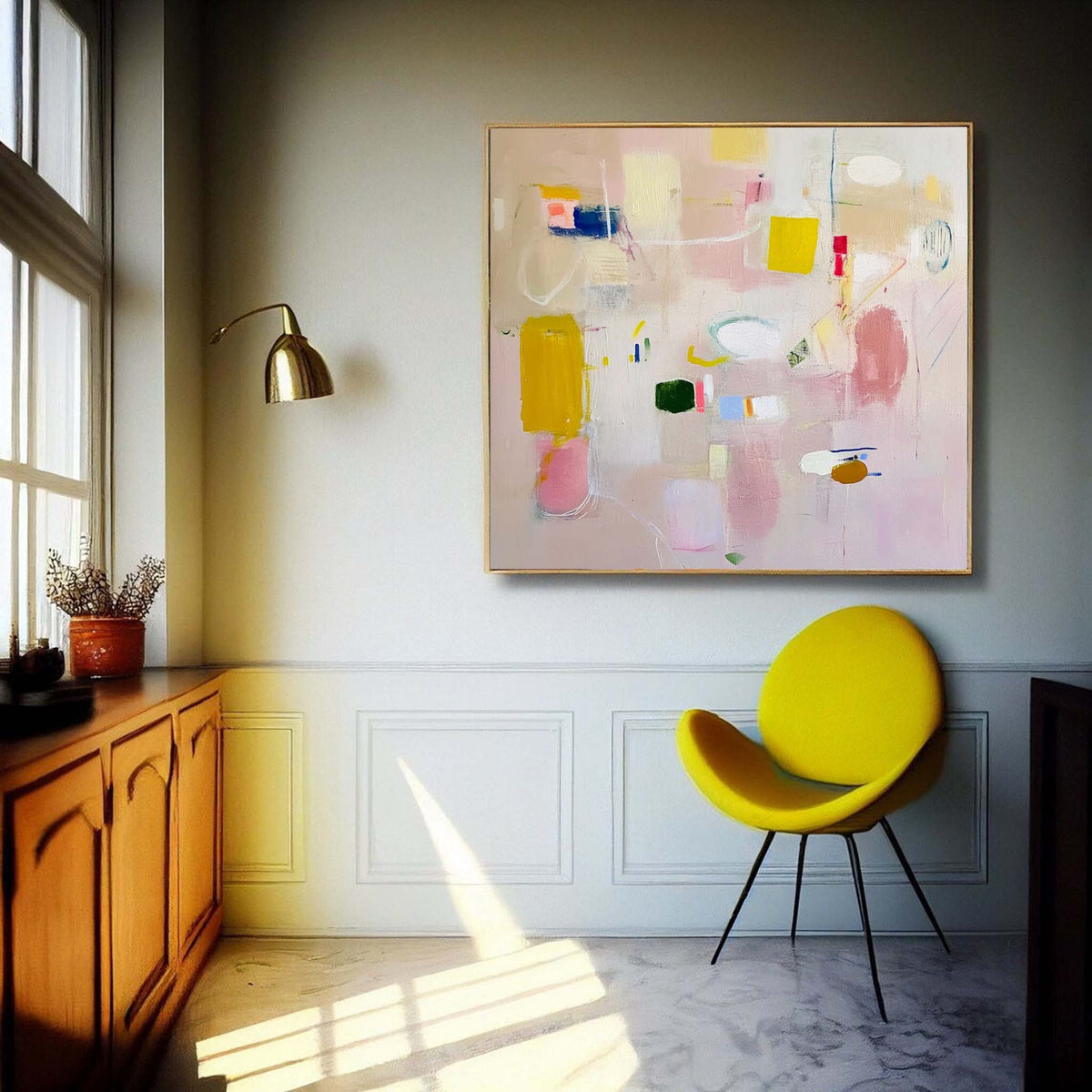 Wall Art Abstract Serene Calm Playful Modern
