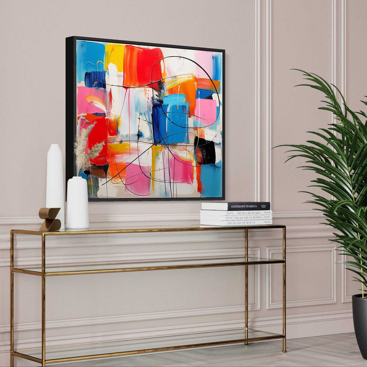 Vibrant Abstract Expressionist Painting