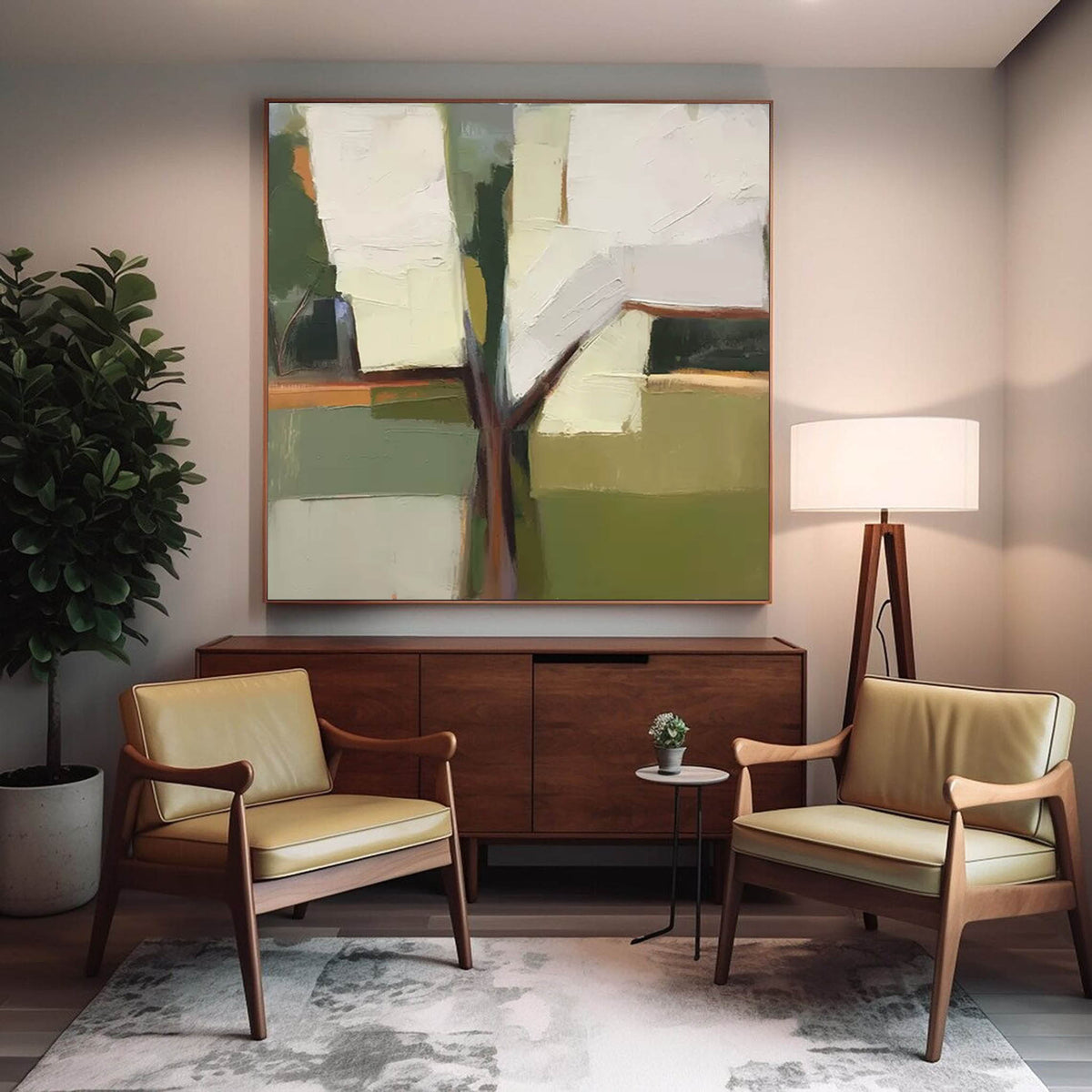 Wall Art Abstract Modernist Geometric Elegant