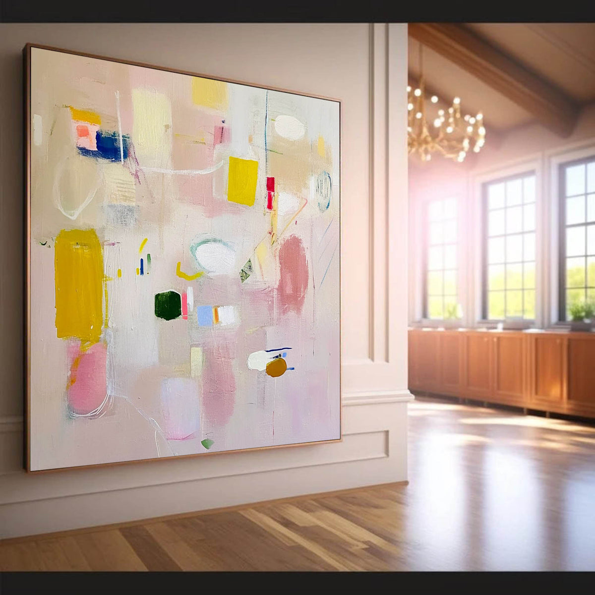 Wall Art Abstract Serene Calm Playful Modern