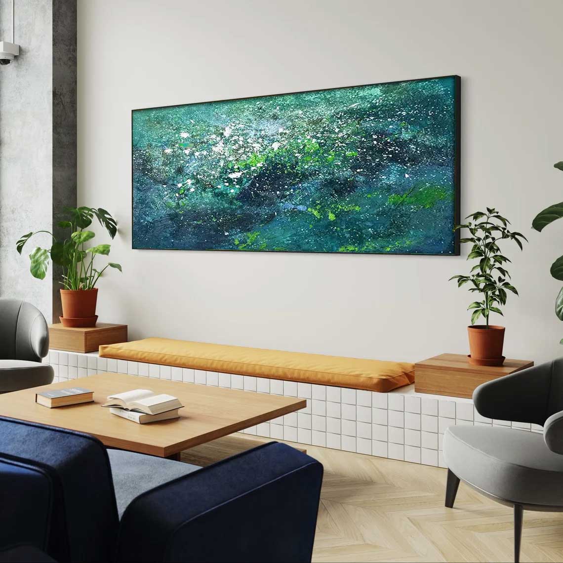 Wall Art Abstract Gradient Energetic Modern