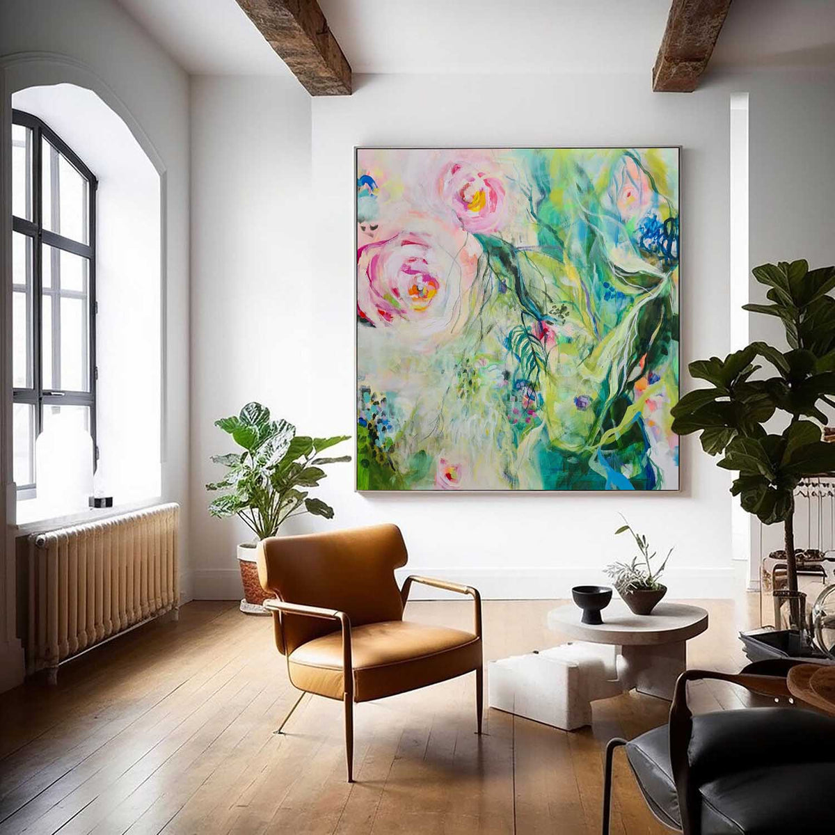 Wall Art Flower Maximalist Lush Botanical
