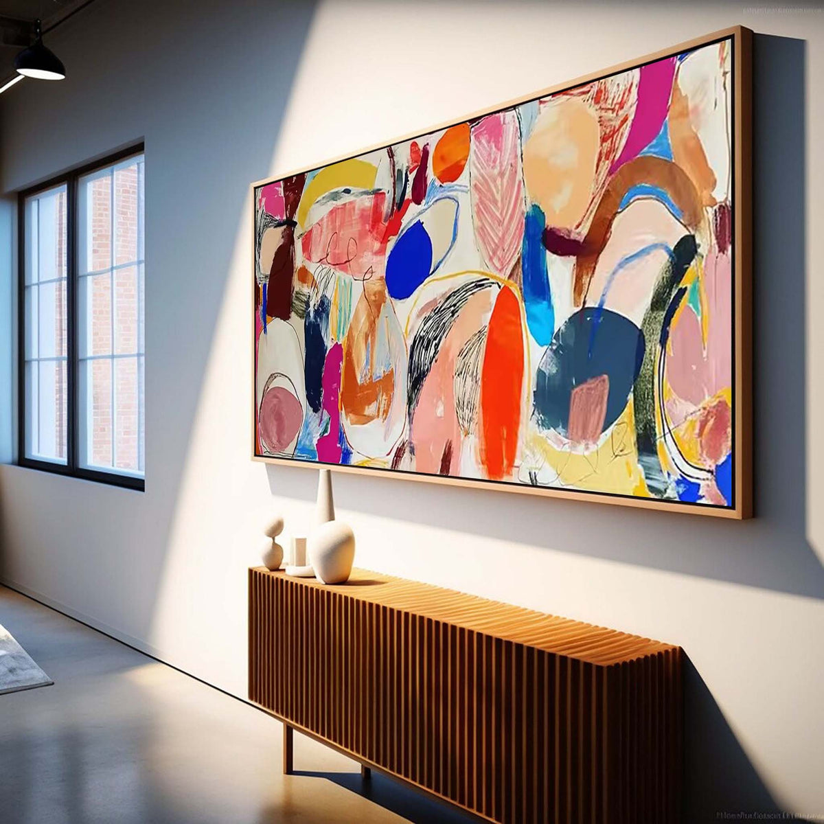 Vibrant Expressionist Painting Bold Colorful