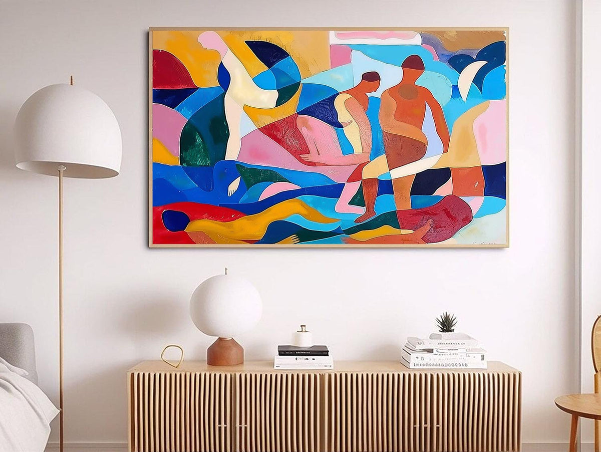 Wall Art Abstract Vibrant Geometric Modern