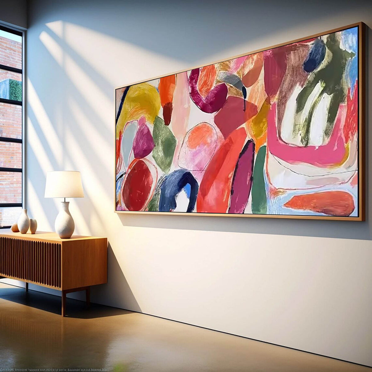 Expressionist Painting Bold Organic Shapes