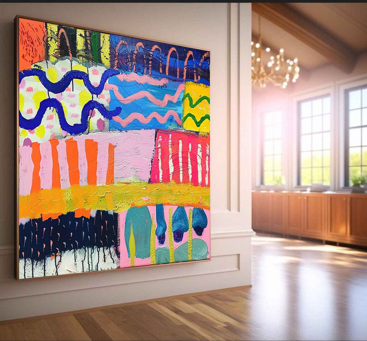 Wall Art Abstract Playful Energetic Modern