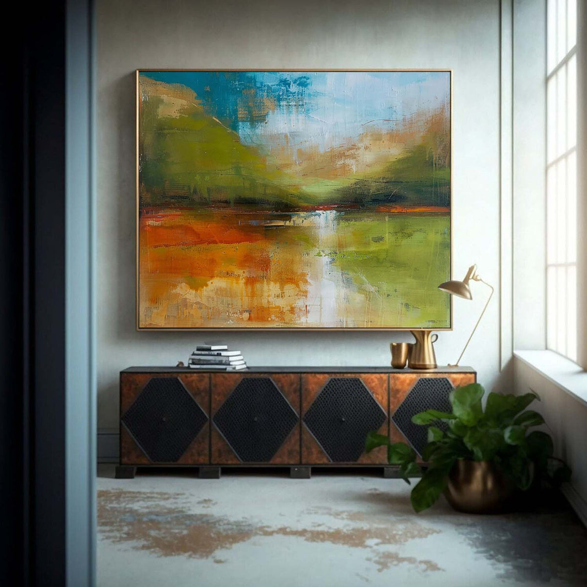 Wall Art Abstract Scandinavian Healing Natural Landscape