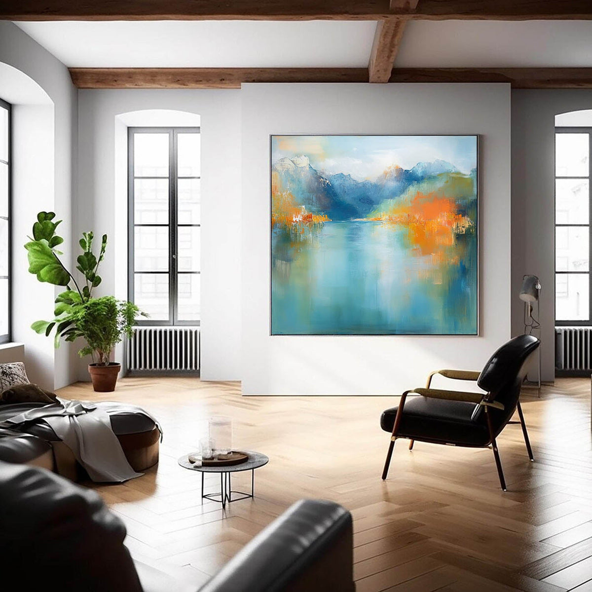 Wall Art Abstract Landscape Blending Fresh