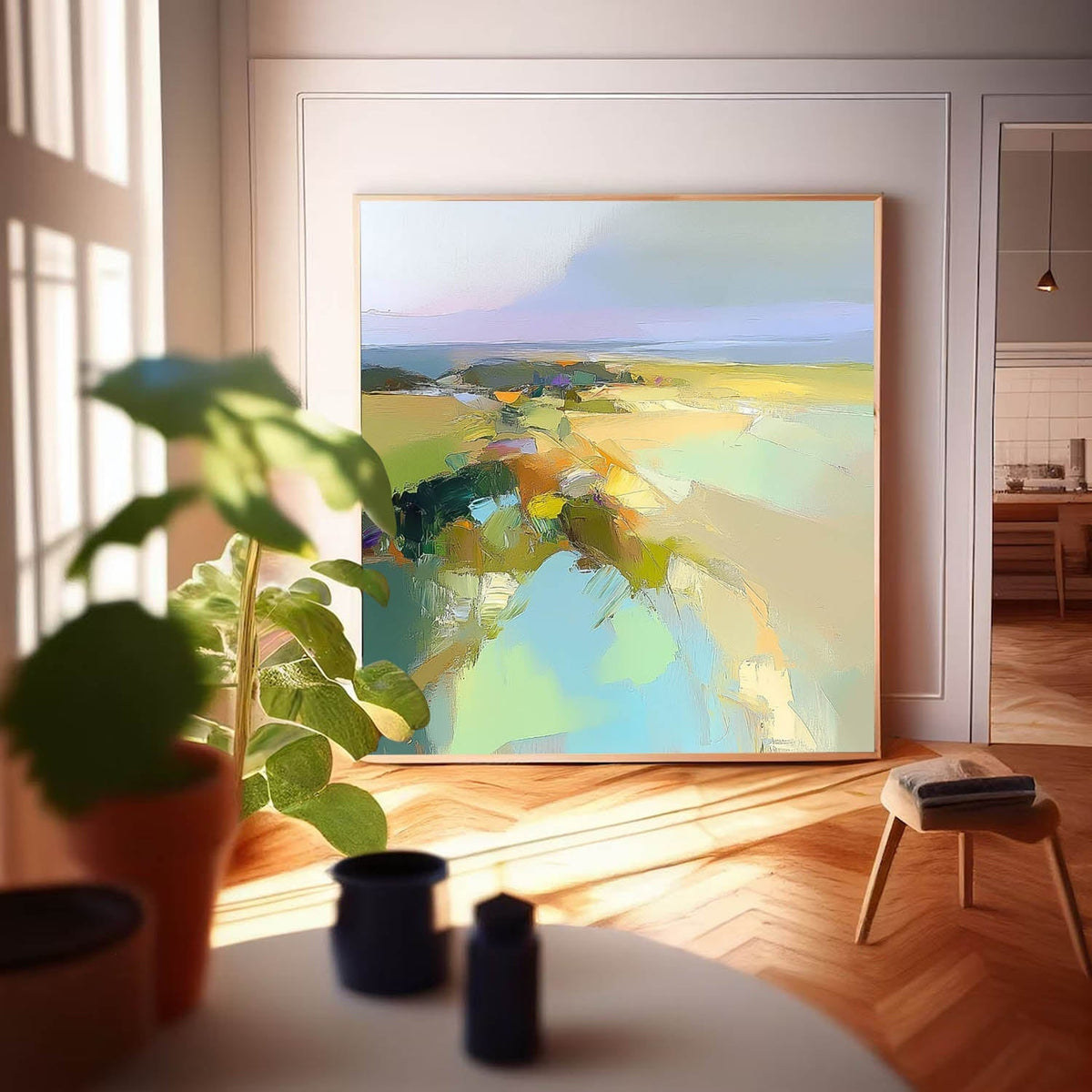 Wall Art Abstract Field Coastal Landscape