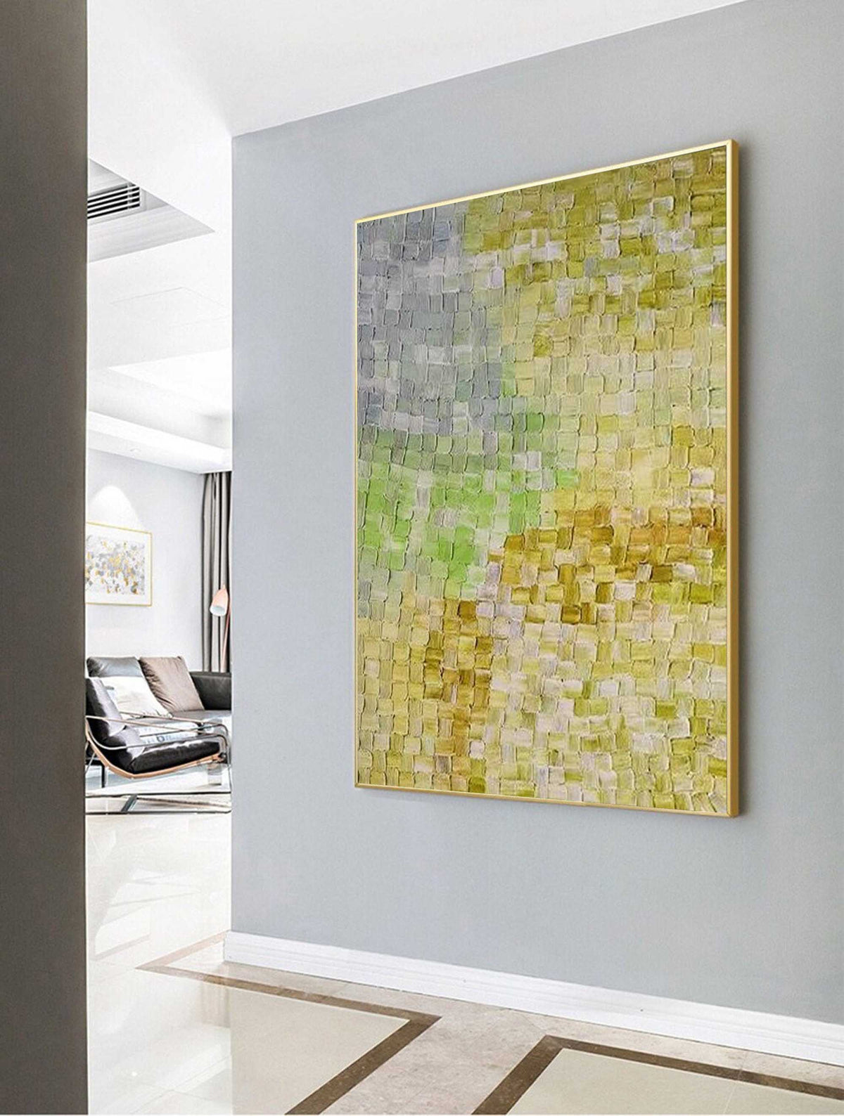 Wall Art Abstract Impasto Elegant Natural