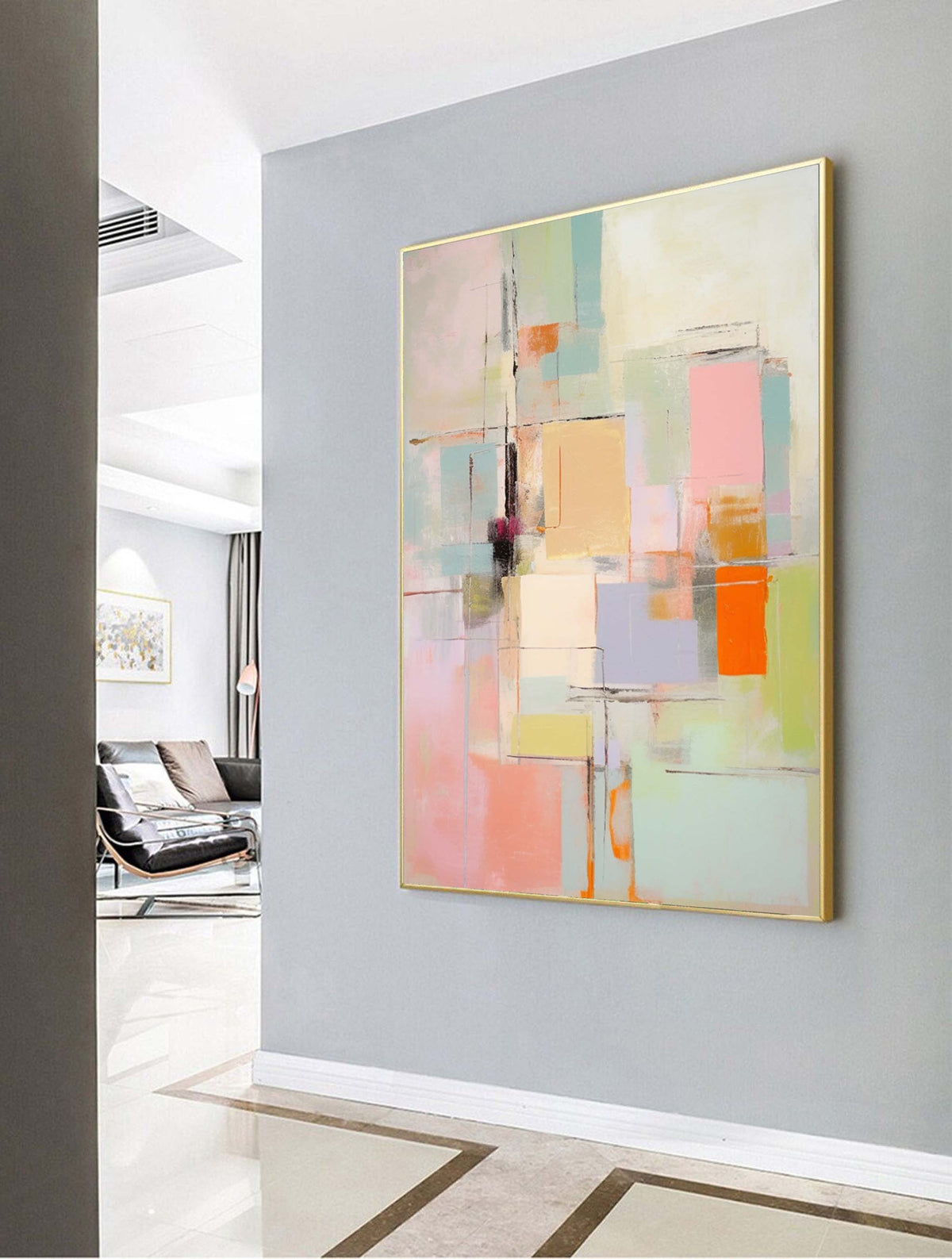 Wall Art Playful Abstract Elegant Pastel