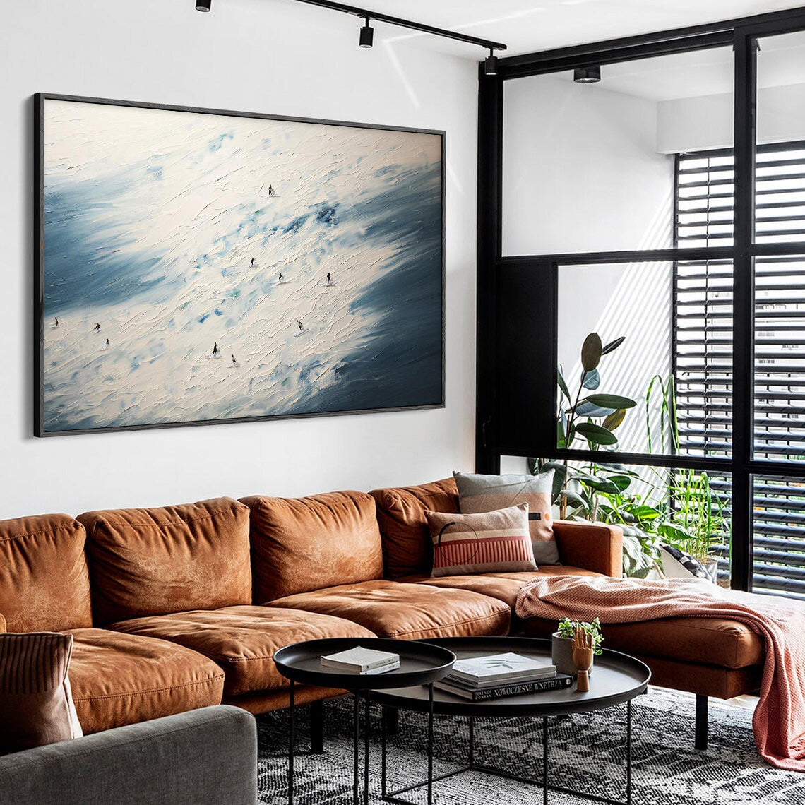 Wall Art Abstract Neutral Soft Gradient