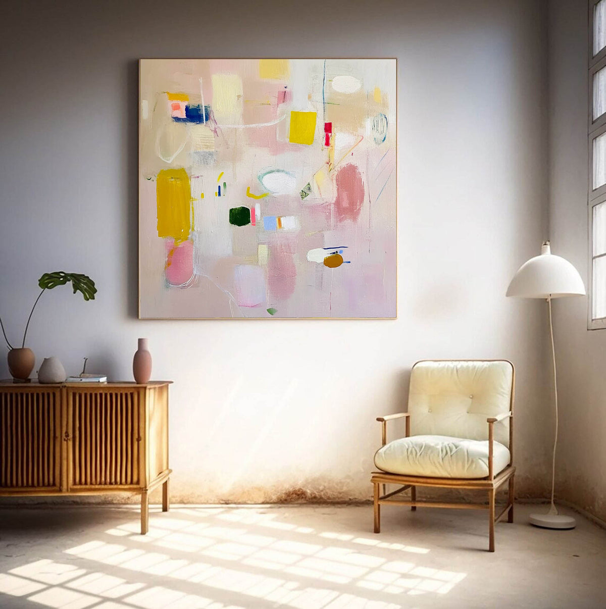 Wall Art Abstract Serene Calm Playful Modern