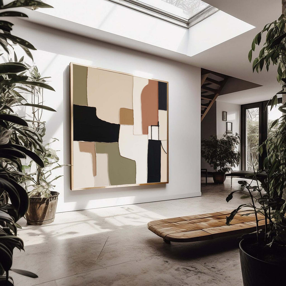 Wall Art Abstract Minimalist Geometric