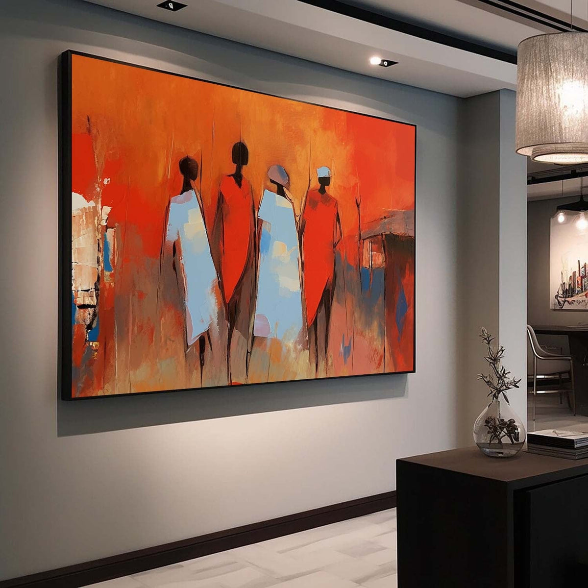 Wall Art Mixed People Serene Minimalist
