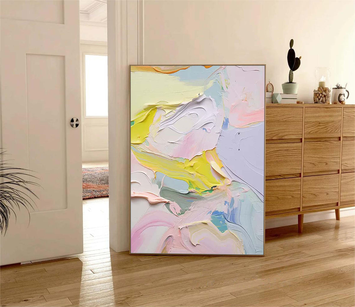 Wall Art Painterly Soft Abstract Misty
