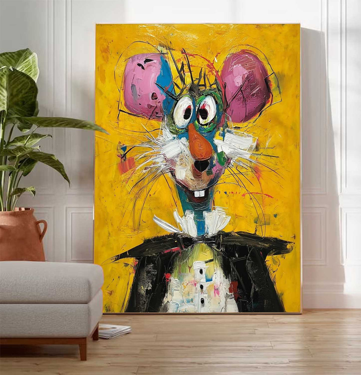 Wall Art Animal Neo-Pop Art Playful Decor