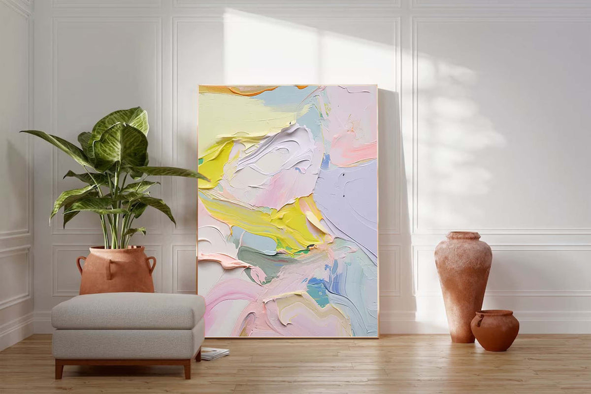 Wall Art Painterly Soft Abstract Misty