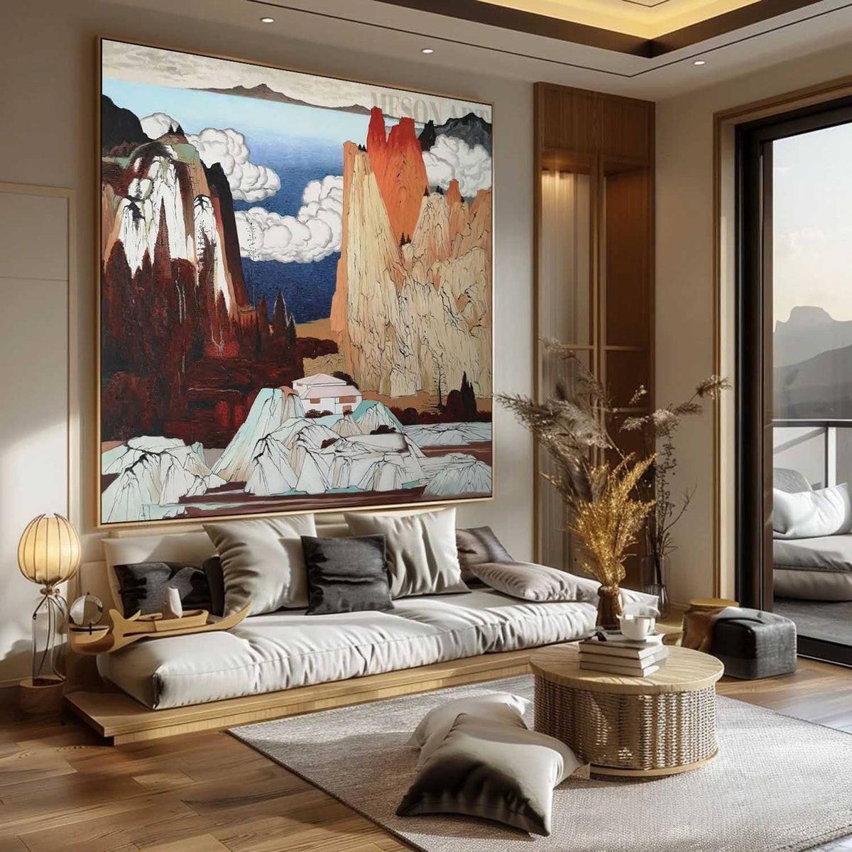 Modern Hyperrealism Fauvist Landscape Oil Painting