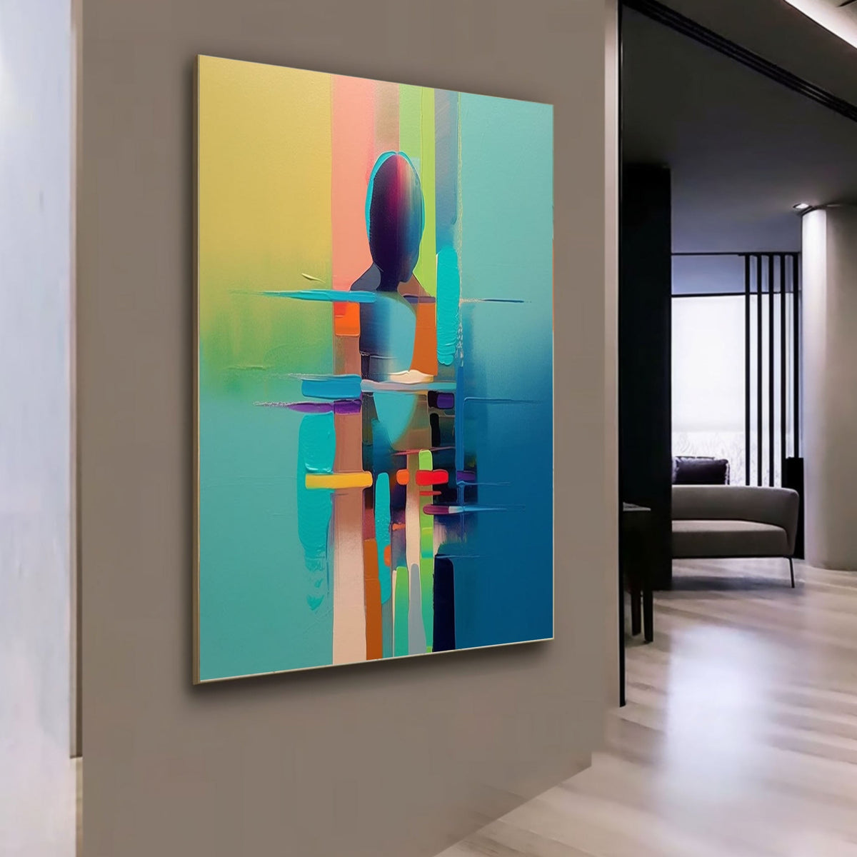 Wall Art Abstract Nature Palette Serenity Linen