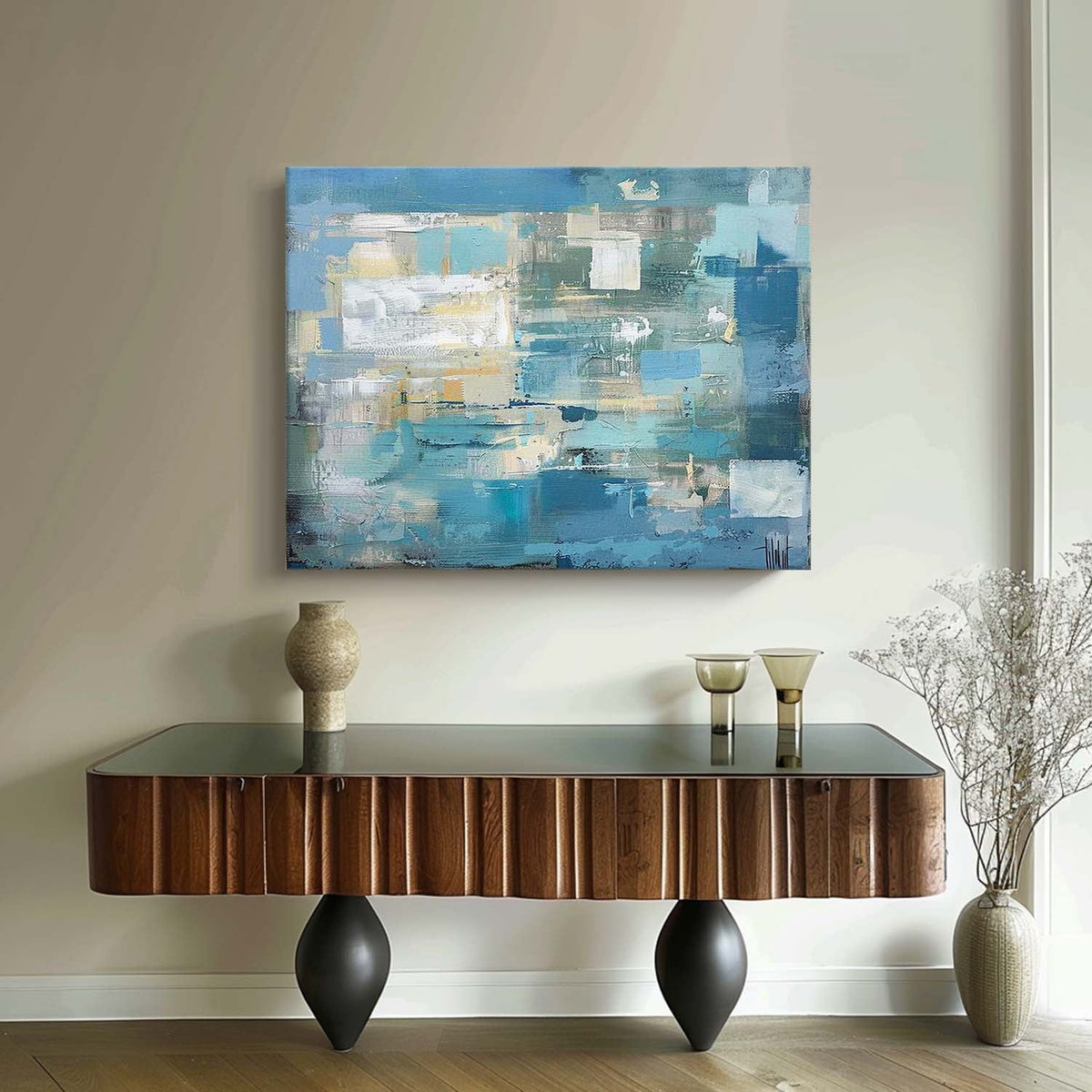 Wall Art Soft Gradient Color Blending Misty