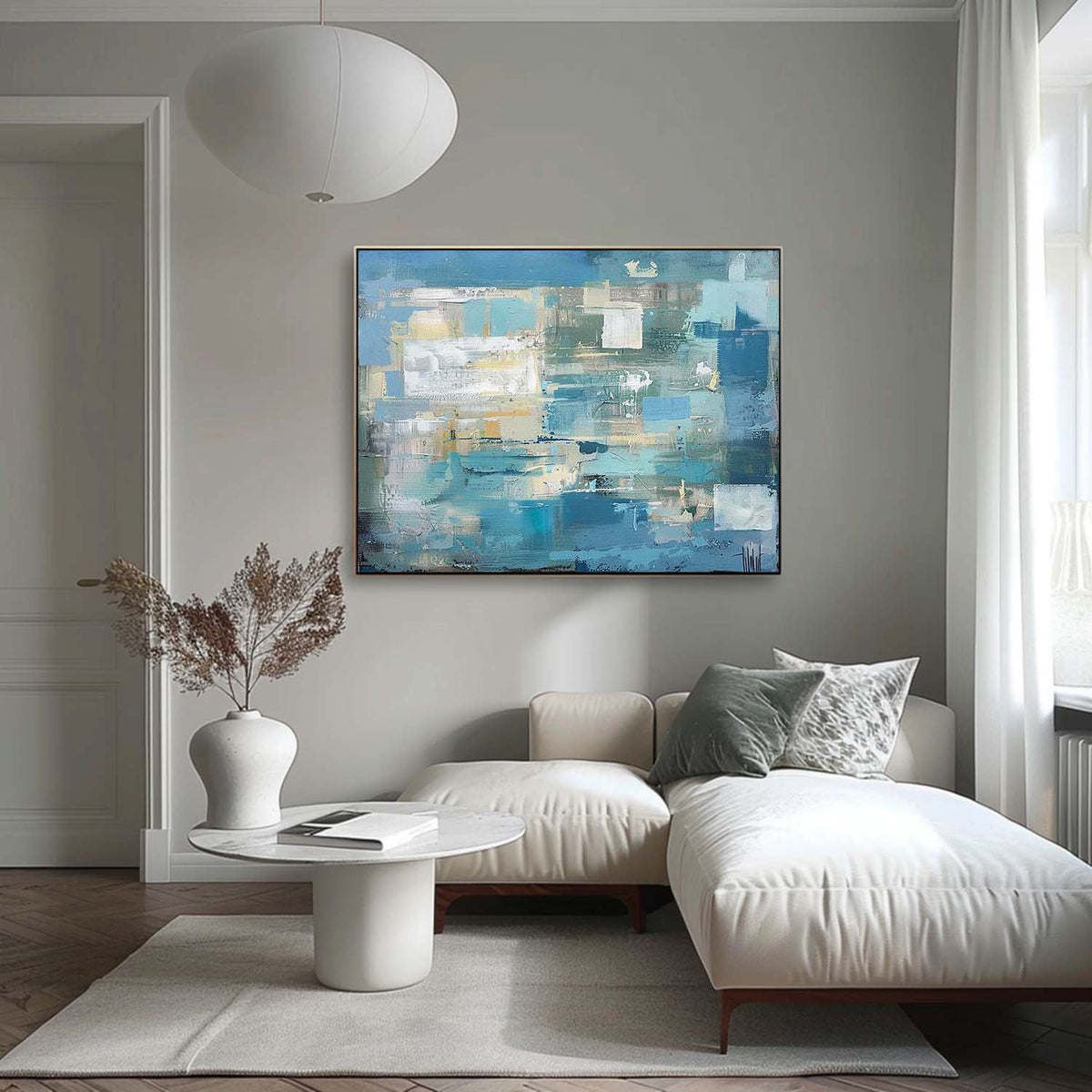 Wall Art Soft Gradient Color Blending Misty