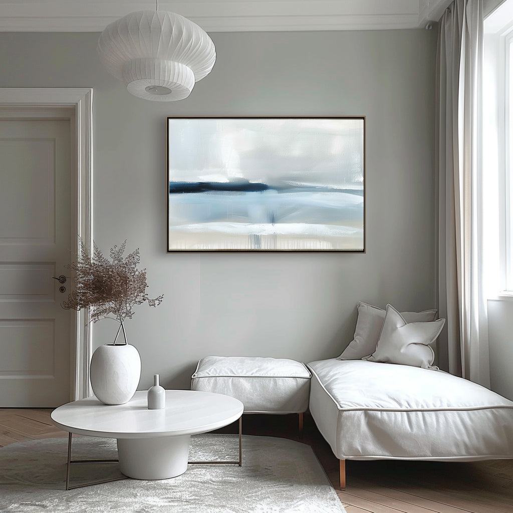 Abstract Coastal Landscape Art Oil Painting