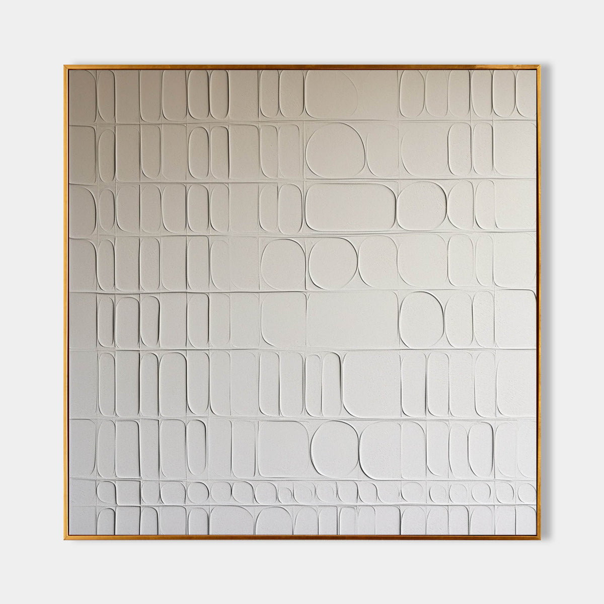 Minimalist Geometric Bas-Relief Wall Art