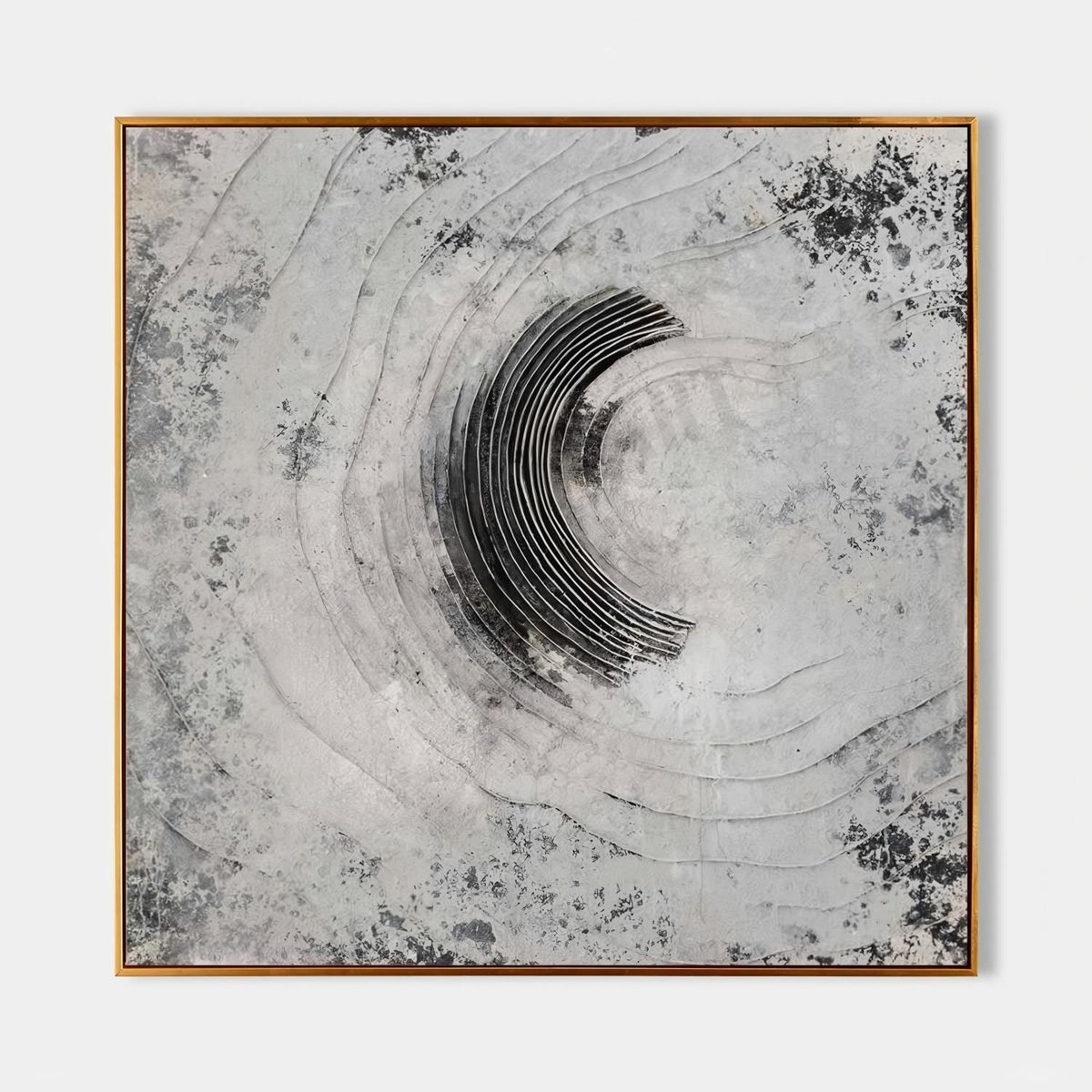 Wall Art 3D Concentric Circle Painting