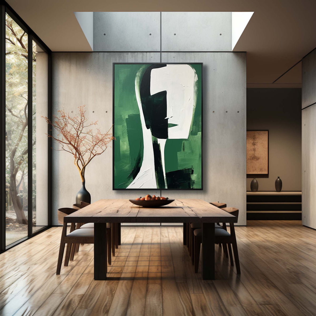 Abstract Portrait Oil Painting Minimalist