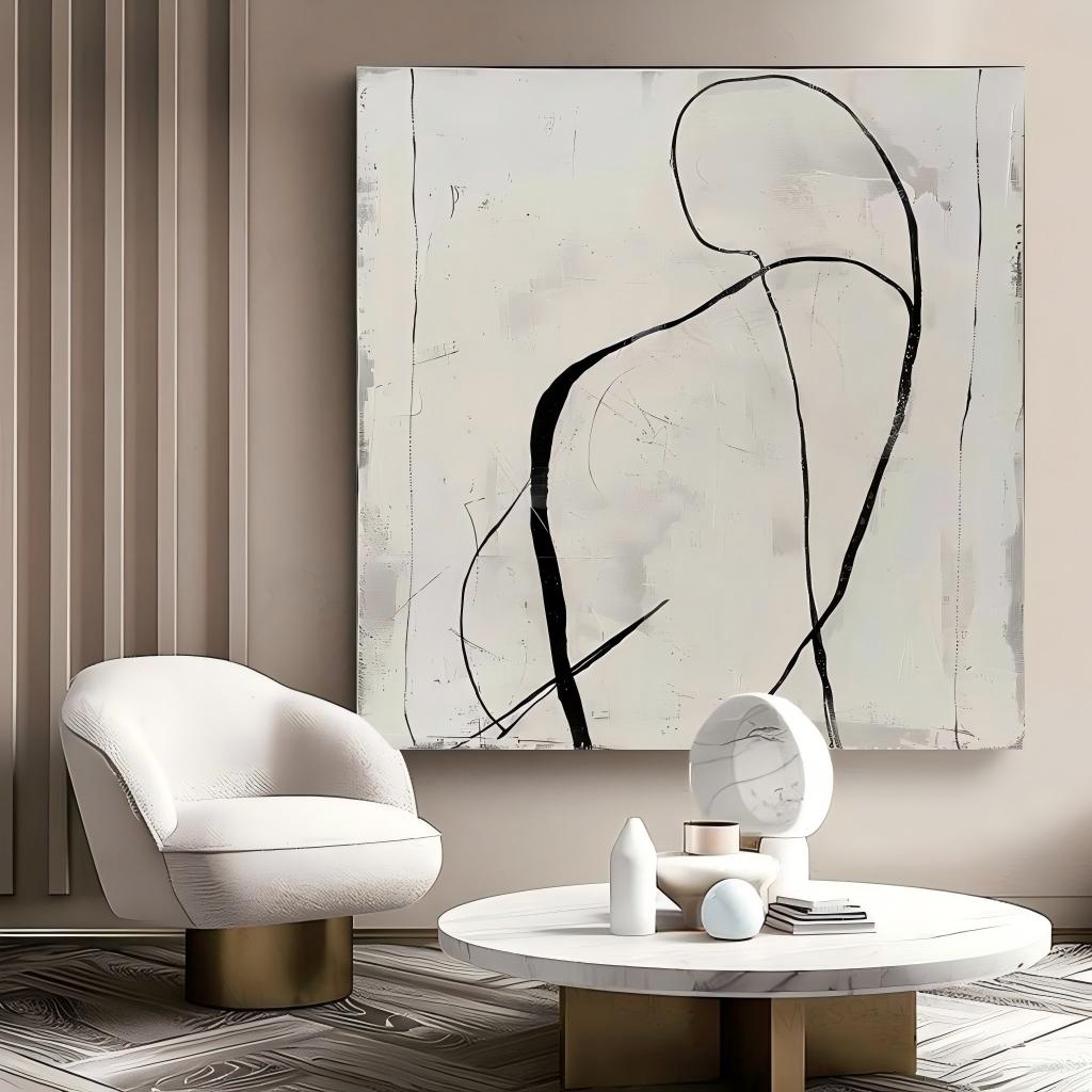 Wall Art Minimalist Abstract Figure