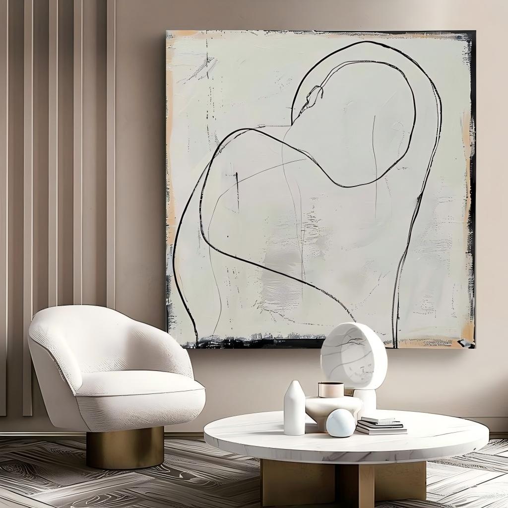 Wall Art Minimalist Embrace Abstract