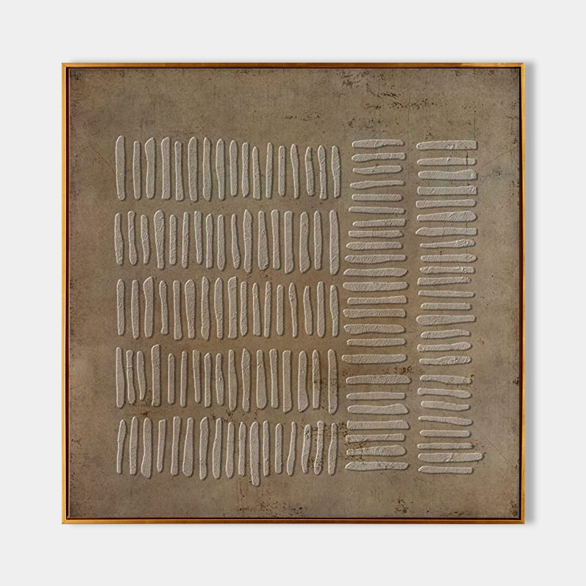 Wall Art Wabi-Sabi Rustic Geometric Relief