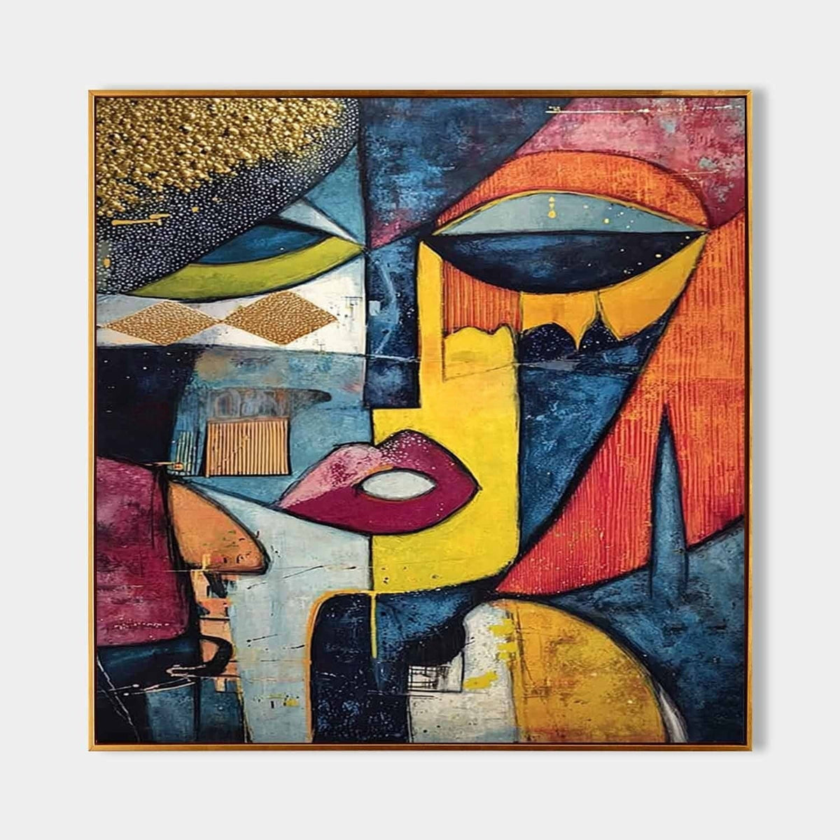 Cubist Abstract Face Painting