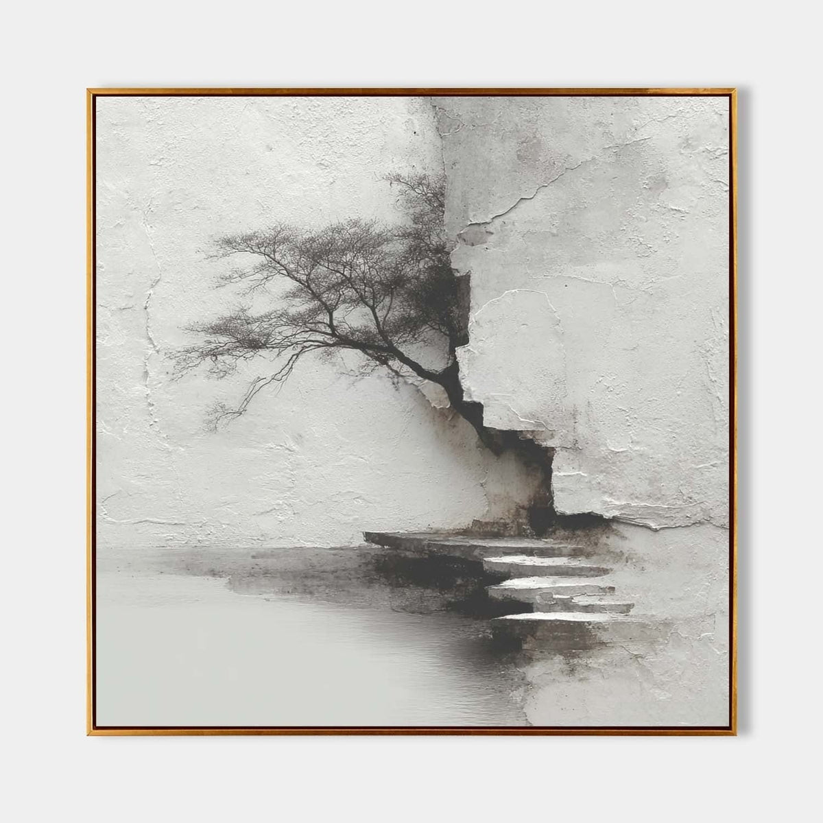 Wall Art Minimalist Textured Monochrome