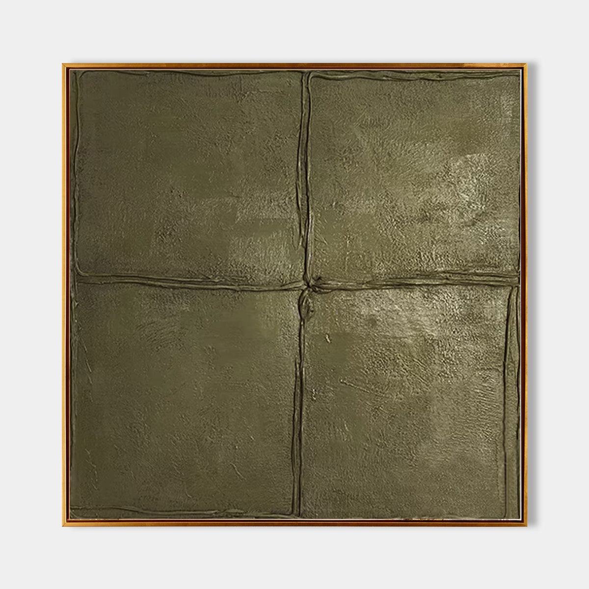 Four Square Minimalist 3D Textured Painting