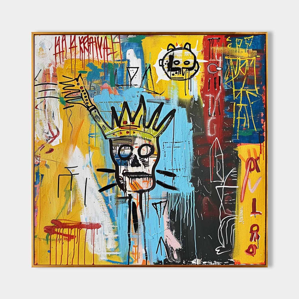 Skull Abstract Graffiti Art
