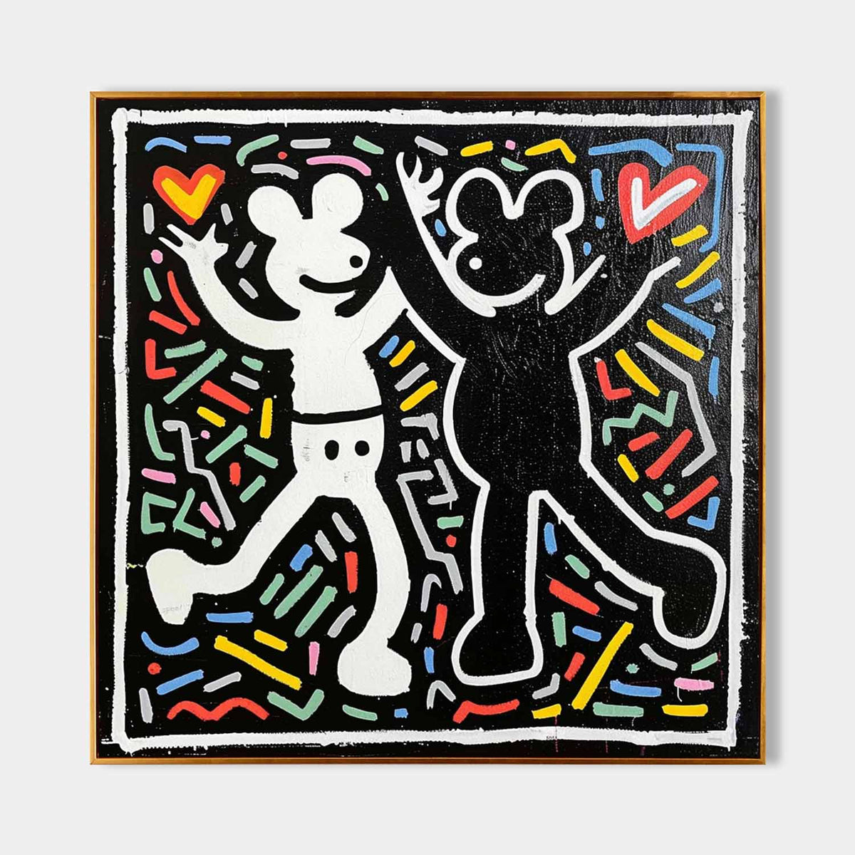 Wall Art Abstract Graffiti Cartoon Vibrant