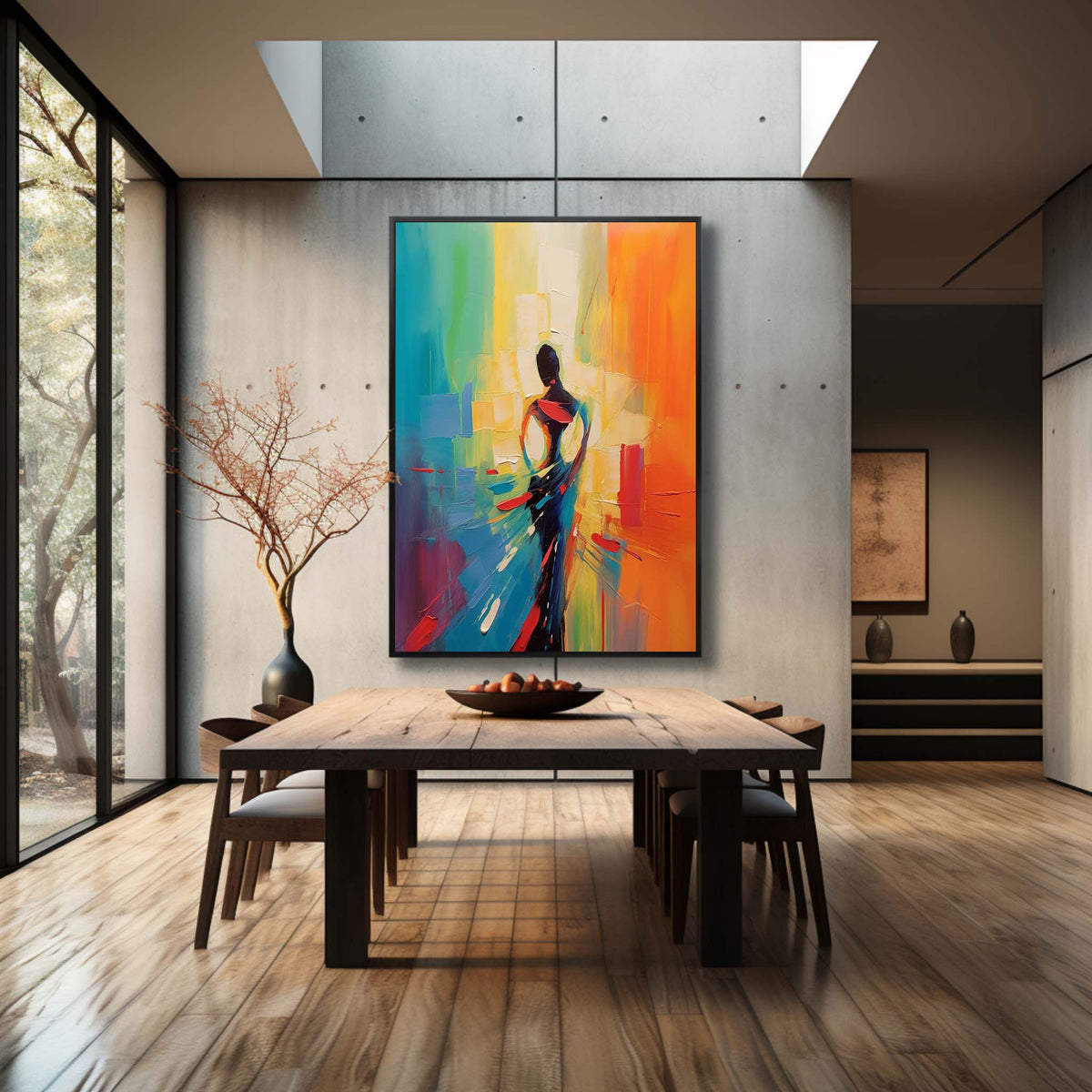 Palette Canvas Art Colorful Painting Dynamic
