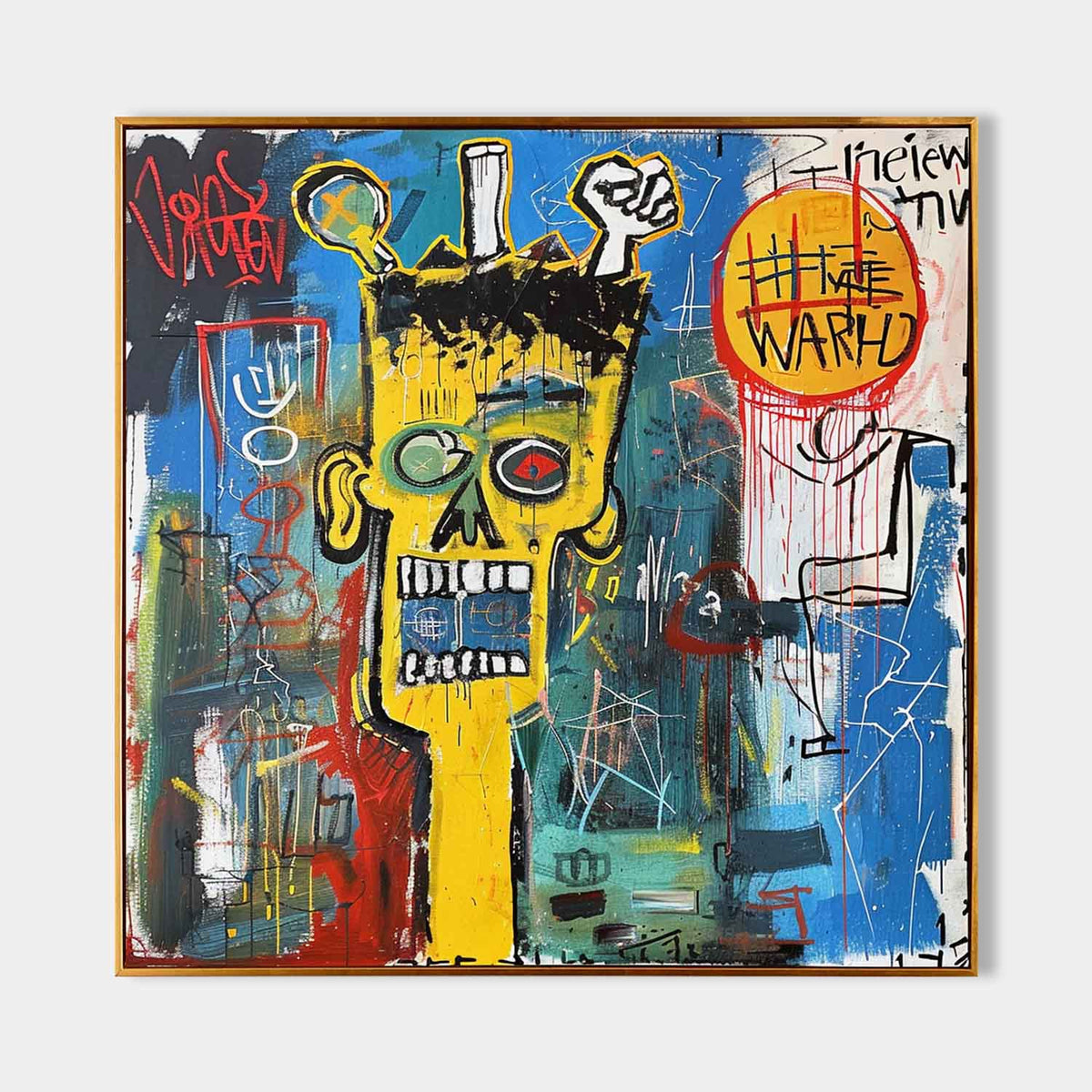 Graffiti Contemporary Street Art Style Abstract Painting