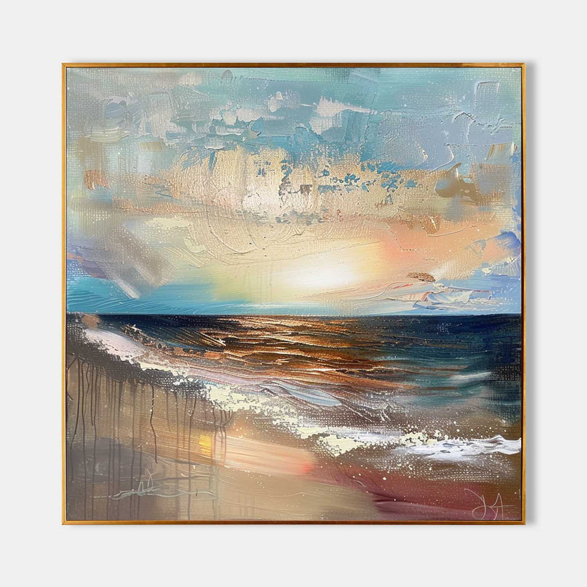 Wall Art Impressionist Coastal Sunset