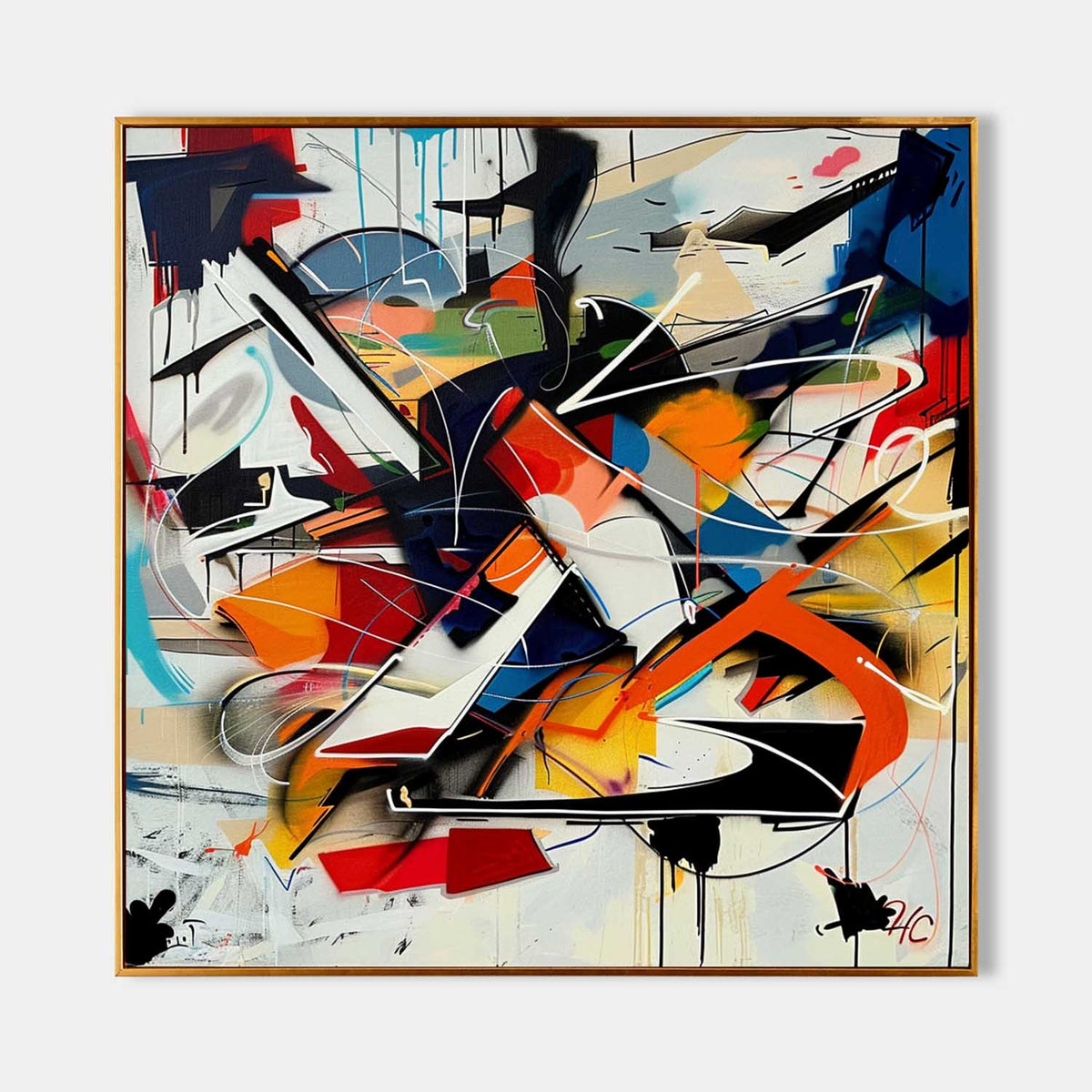 Expressionist Vibrant Color Explosion Painting Modern