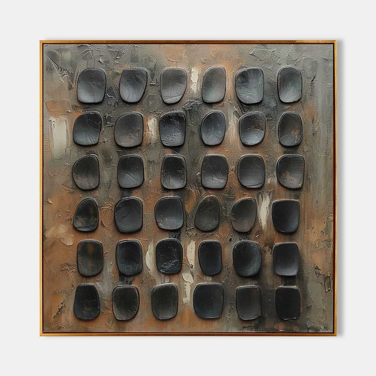 Wall Art Minimalist Wabi-Sabi Metallic
