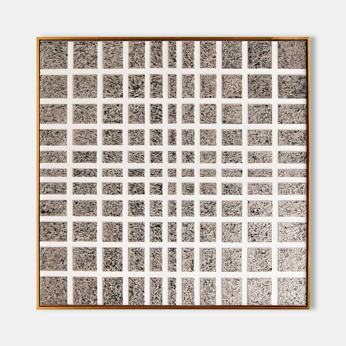 Wall Art Square Abstract Textured Grid