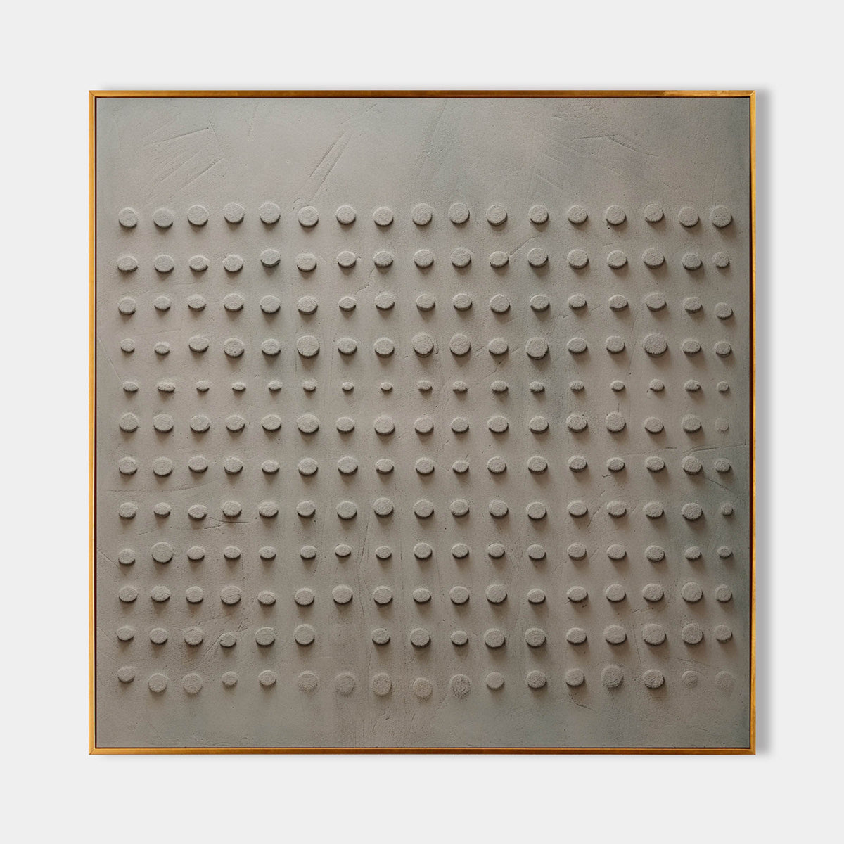 Wall Art Raised Dot Grid Texture Oil Painting