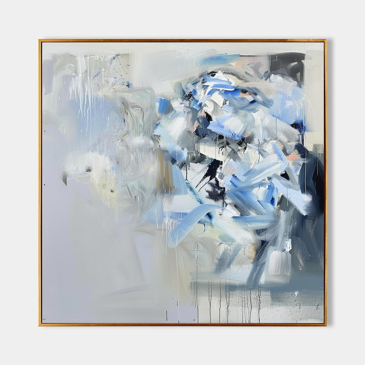 Wall Art Dynamic Colorful Blue